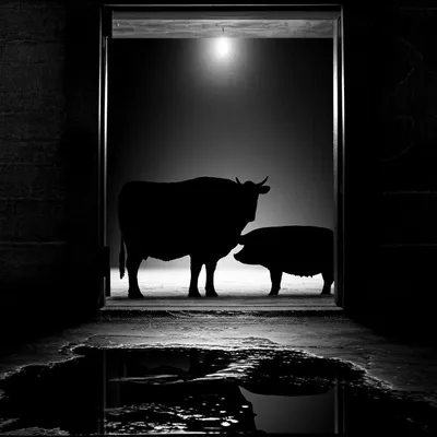 Illustration slaughterhouse