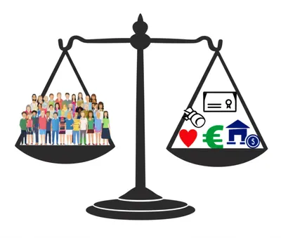 Illustration equating