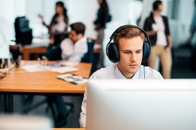 Illustration headphones