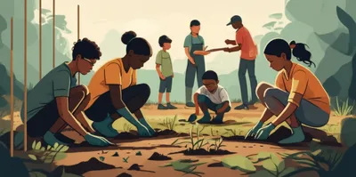 Illustration planting - Image 1