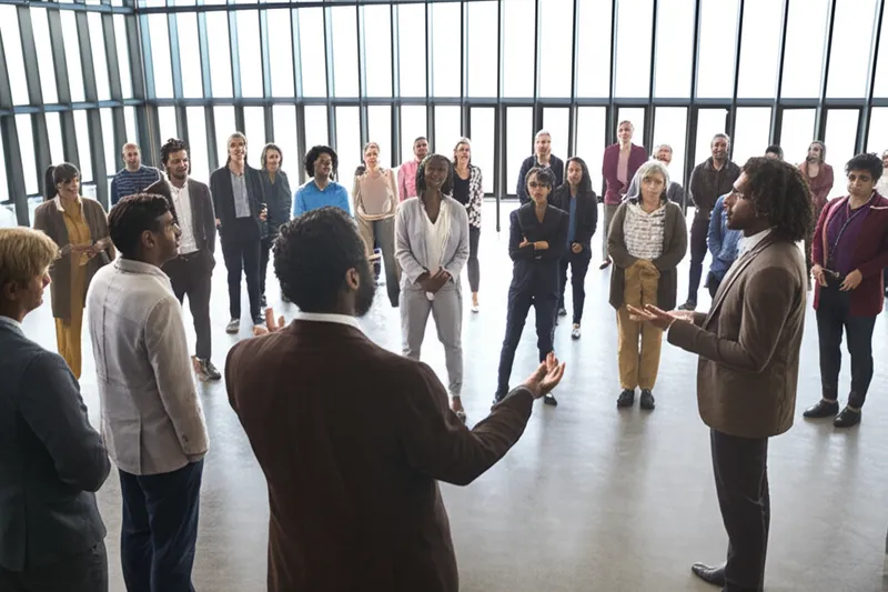 Ilustración visual de la palabra "congregation" - Congregación, reunión