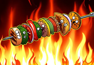 Illustration kebabs - Image 1