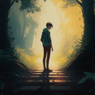 Illustration hesitating - Image 1