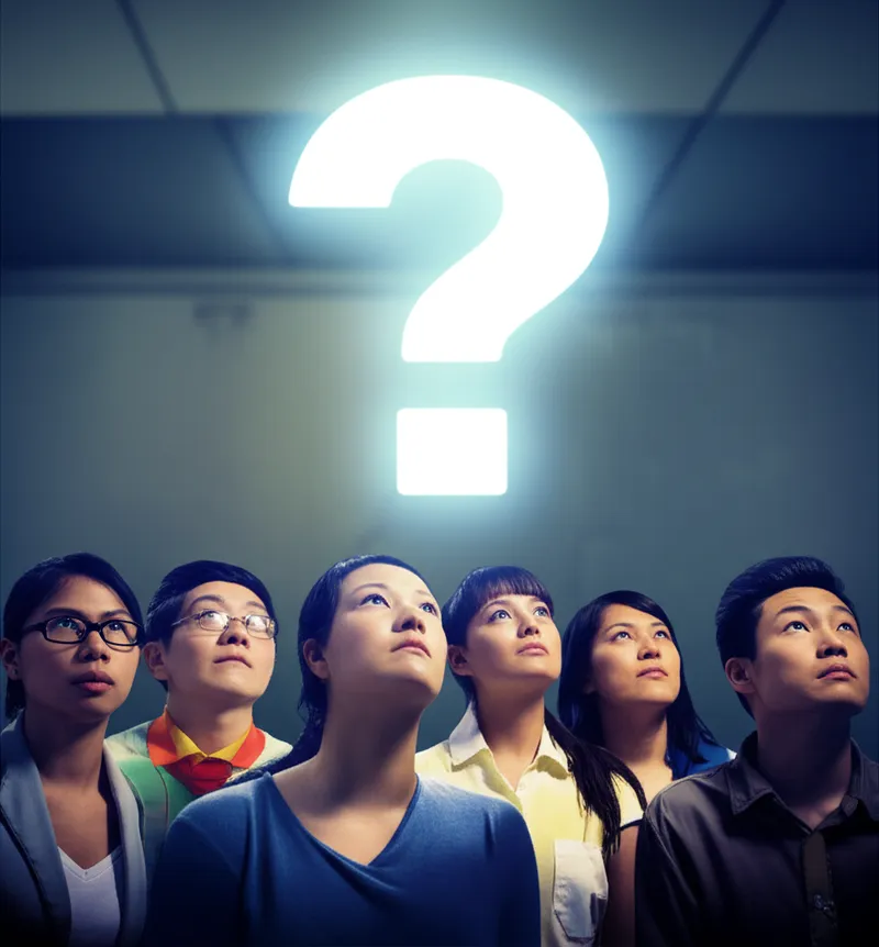 Hình ảnh minh họa cho từ "questions" - Câu hỏi, thắc mắc.
