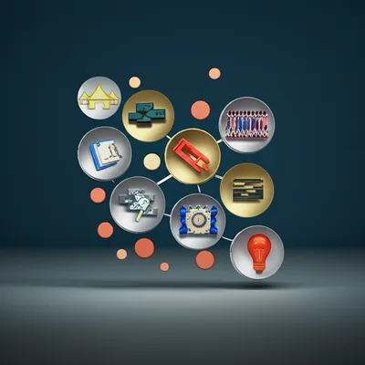 Illustration visuelle du mot « interaction » - Interaction, action réciproque