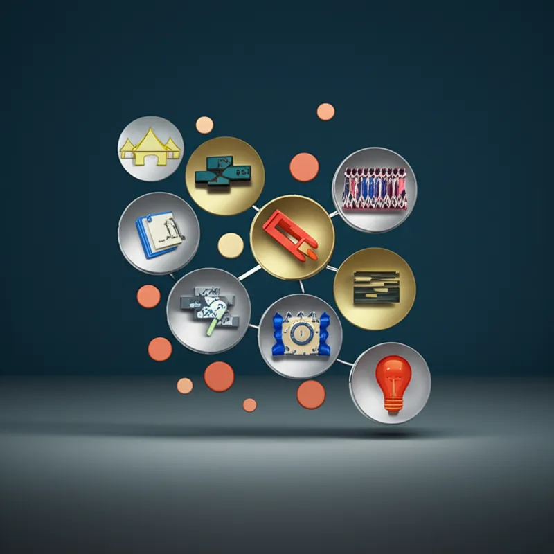 Illustration visuelle du mot « interaction » - Interaction, action réciproque