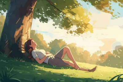 Illustration seated - Image 1