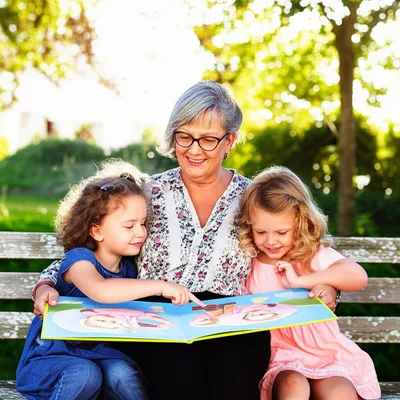 Illustration granddaughters