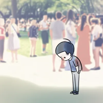 Illustration shyness