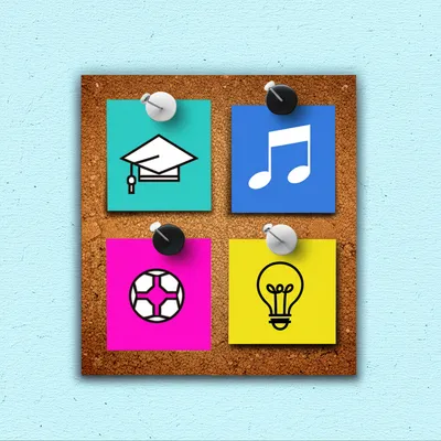 Illustration noticeboard