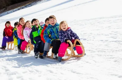 Illustration toboggans