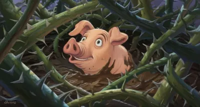 Illustration pig - Image 1