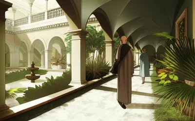 Illustration cloisters - Image 1