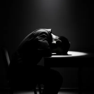 Illustration hunching - Image 1