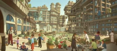 Illustration phalanstery