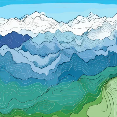Illustration topographical