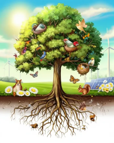 Illustration sustainably