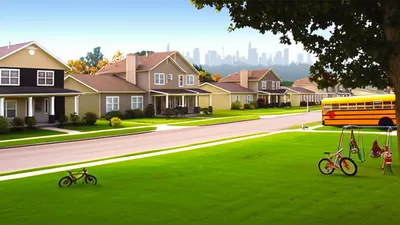 Illustration suburb - Image 1