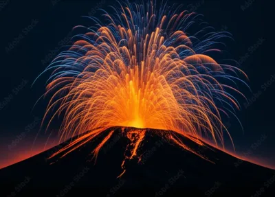 Illustration volcano - Image 1