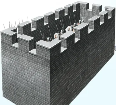 Illustration crenellating