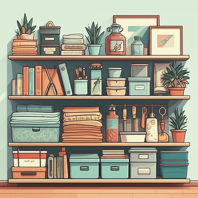 Illustration shelves - Image 1
