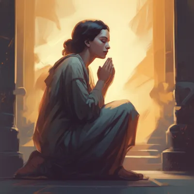 Illustration imploring - Image 1