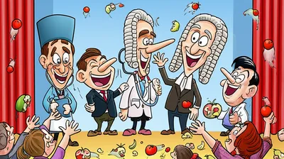 Illustration lampooned