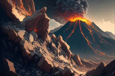 Illustration pyroclastic