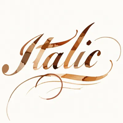 Illustration italic - Image 1