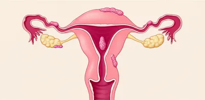 Illustration endometriosis