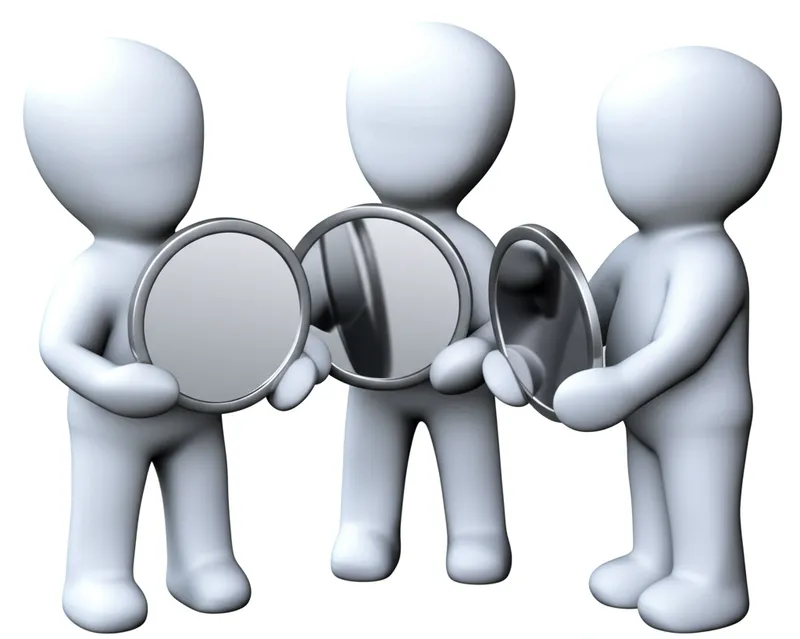 Visual illustration for the word "themselves" - The reflexive case of they, the third-person plural personal pronoun. The group of people, animals or objects previously mentioned, as the object of a verb or following a preposition (also used for emphasis).