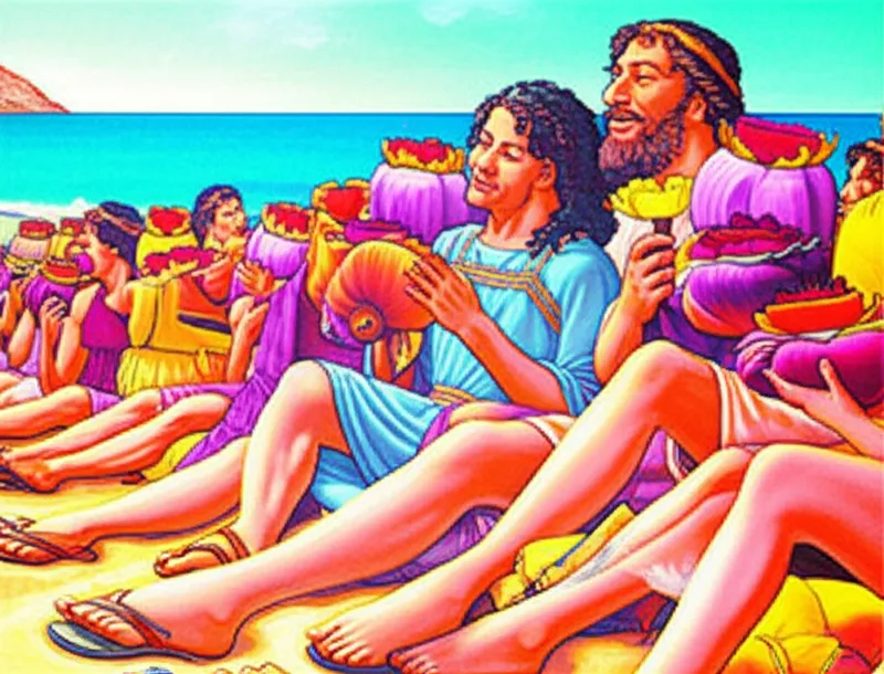 Visuelle Illustration von loti: Lotus, eine Pflanze, die Schläfrigkeit und Euphorie verursachte - Bild 1