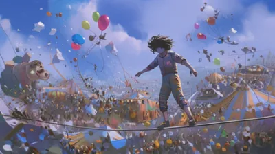 Illustration lightheaded - Image 1