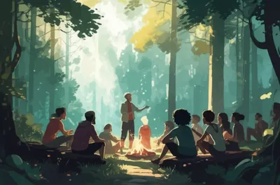 Illustration evergreen - Image 1