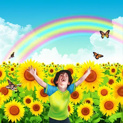 Illustration gleefully