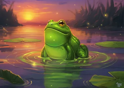 Illustration croaking - Image 1