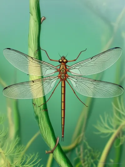 Illustration dragonflies - Image 2