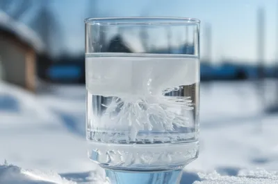 Illustration visuelle du mot « frozen » - geler, se solidifier