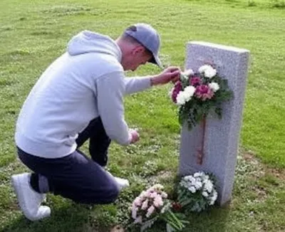 Illustration kneeling - Image 1