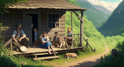 Illustration hillbillies