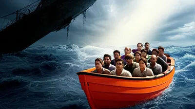 Illustration lifeboat - Image 1