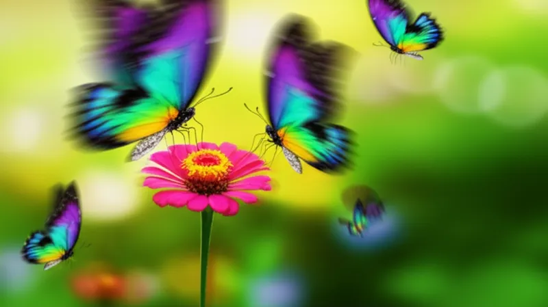 توضيح مرئي للكلمة "fluttered" - رفرف، خفق