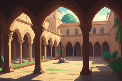 Illustration cloisters - Image 1