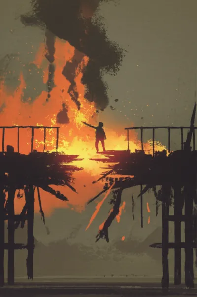 Illustration burning - Image 1