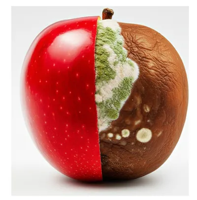 Illustration deteriorated