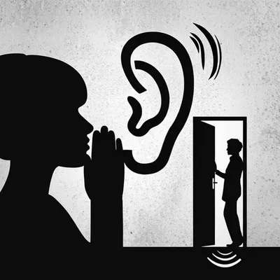 Illustration eavesdropping - Image 1