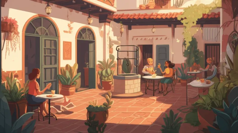 Visual illustration of posada: An inn in Spanish-speaking regions. - Image 1