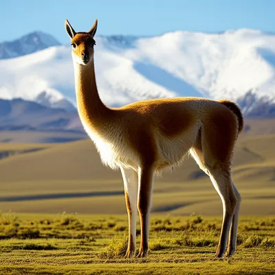 Illustration guanacos