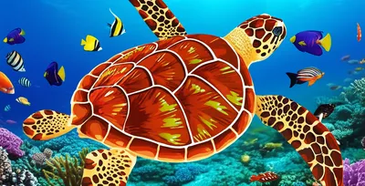 Illustration hawksbill