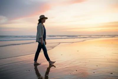 Illustration sauntering